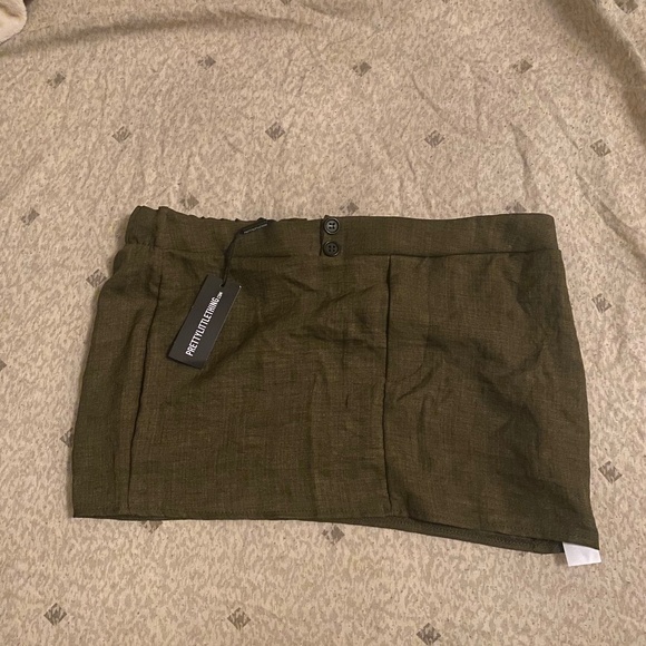 Khaki Mini Skirt - Picture 1 of 2